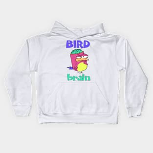 Birdbrain Design for Bird Lovers Kids Hoodie